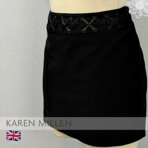 KAREN MILLEN Black Mini Skirt 6